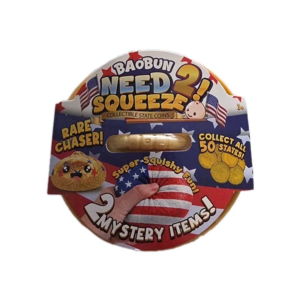 Baobun Need 2 Squeeze Collectible State Coins American 250th Mystery Pack New